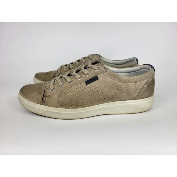 Ecco Danish Design Leather Shoes Size Mens 8 EUR 42 Beige Gray White 47003402459 - Picture 6 of 9